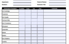 FREE 7 Sample Job Performance Evaluation Forms In PDF