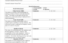 FREE 7 Sample Performance Review Templates In MS Word PDF