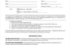 FREE 7 Sample Supervisor Appraisal Forms In PDF MS Word