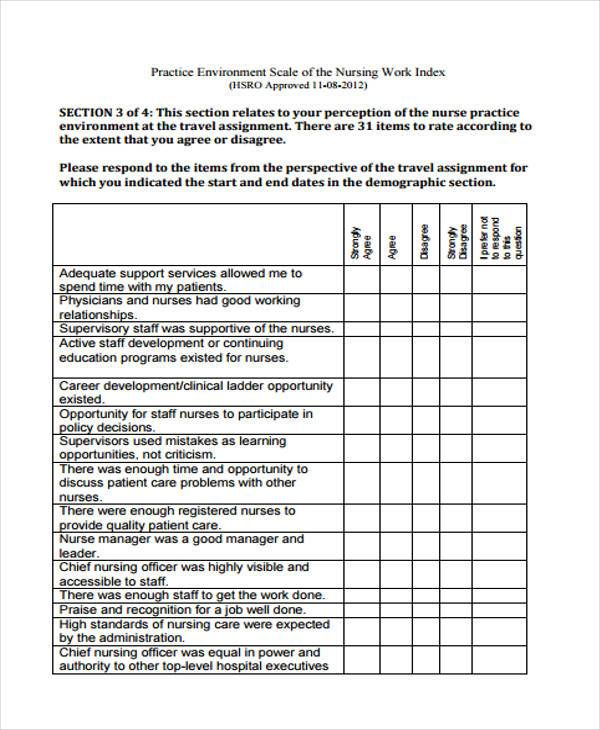 FREE 8 Nurse Evaluation Forms In PDF MS Word