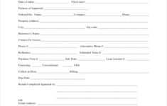 FREE 8 Sample Appraisal Order Forms In PDF MS Word XLS