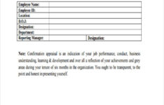 FREE 9 Employee Confirmation Forms In PDF MS Word