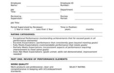 FREE 9 Employee Evaluation Forms In PDF MS Word Excel
