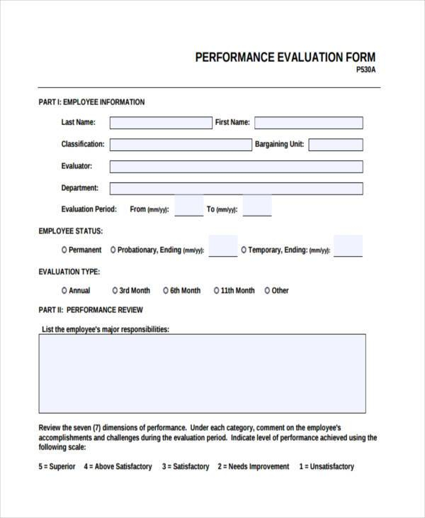FREE 9 HR Evaluation Form Samples In PDF MS Word