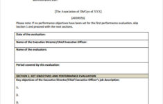 FREE 9 Performance Evaluation Forms In PDF Word