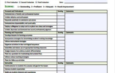 FREE 9 Sample Student Evaluation Forms In MS Word PDF
