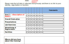 FREE 9 Sample Training Evaluation Forms In MS Word