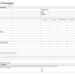 Free Employee Evaluation Form Simple Printable Word PDF