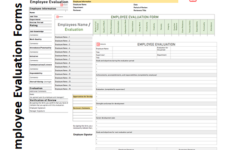 Free Employee Evaluation Form Simple Printable Word PDF