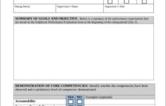 FREE Employee Performance Evaluation Goals 10 Samples