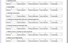 Free Employee Self Evaluation Forms Printable Free