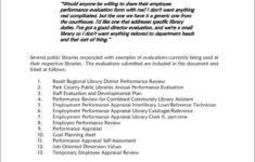 FREE Importance Of An Employee Evaluation 9 Samples