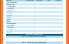 Free Medical Office Employee Evaluation Forms Form