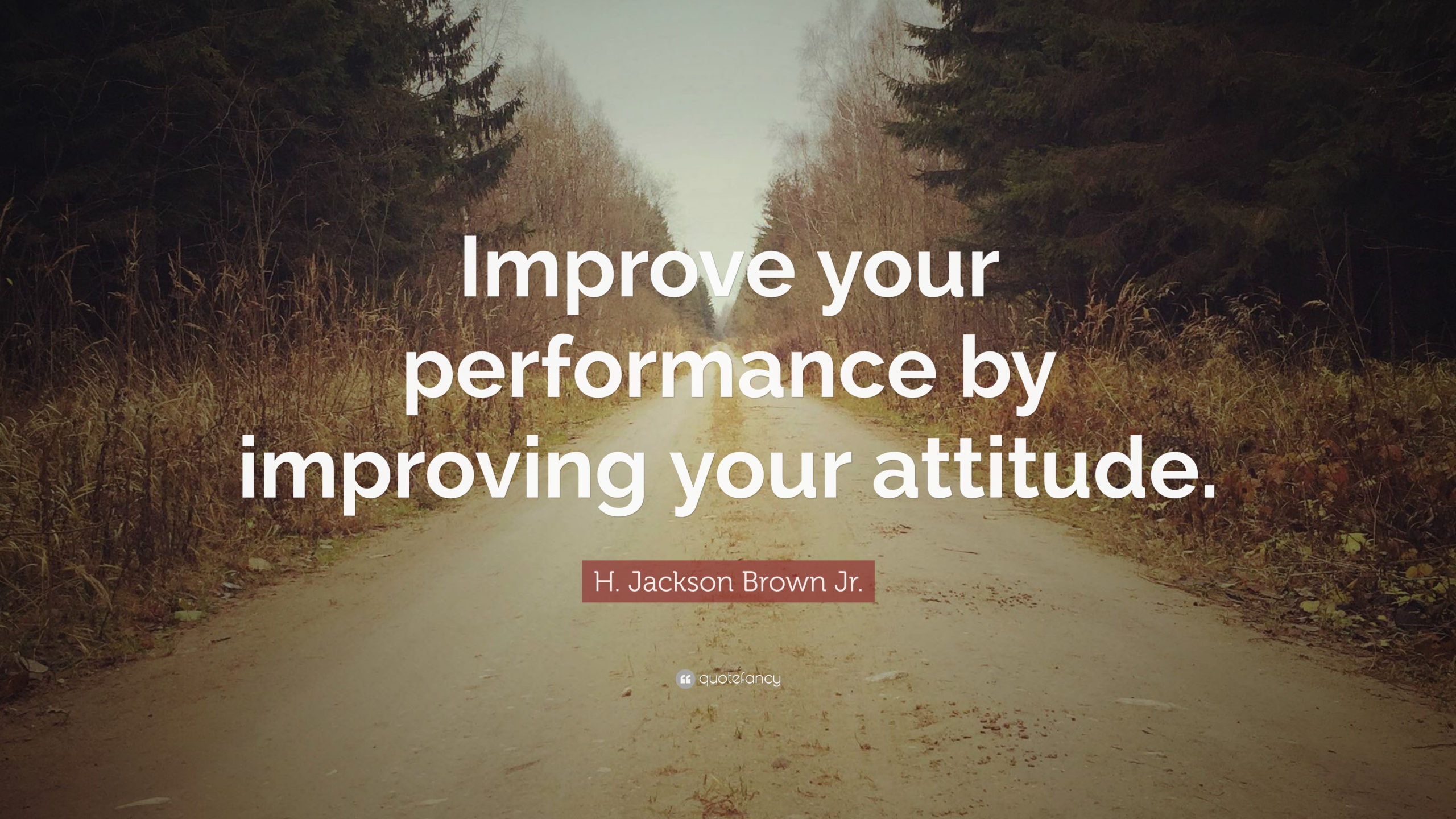 H Jackson Brown Jr Quote Improve Your Performance By 