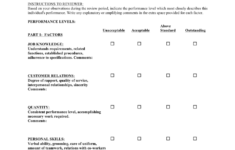 Hotel Employee Evaluation Form In Word And Pdf Formats