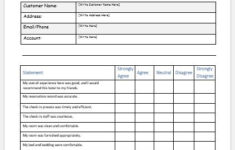 Hotel Services Feedback Form Template MS Word Word