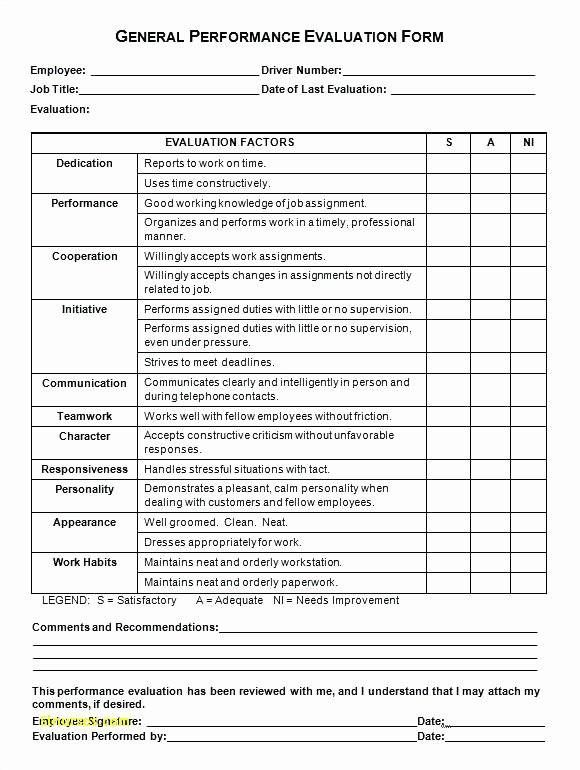 Image Result For Employee Performance Evaluation Form Free 
