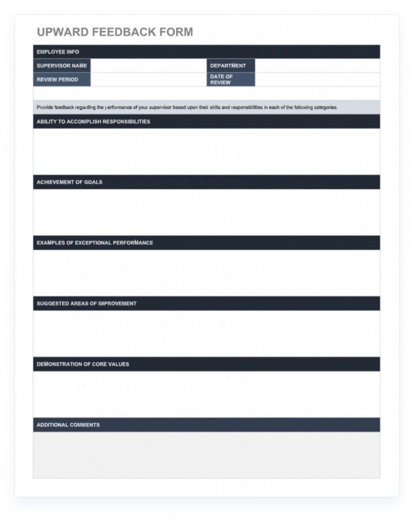 Mid Year Review Templates Addictionary - Employee Evaluation Form