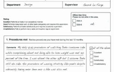 New Self Appraisal Example Performance Review Sample