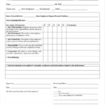 One Page Employee Evaluation Form New New Construction