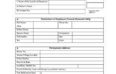 PDF Gurgaon Police Verification Form For Domestic Help