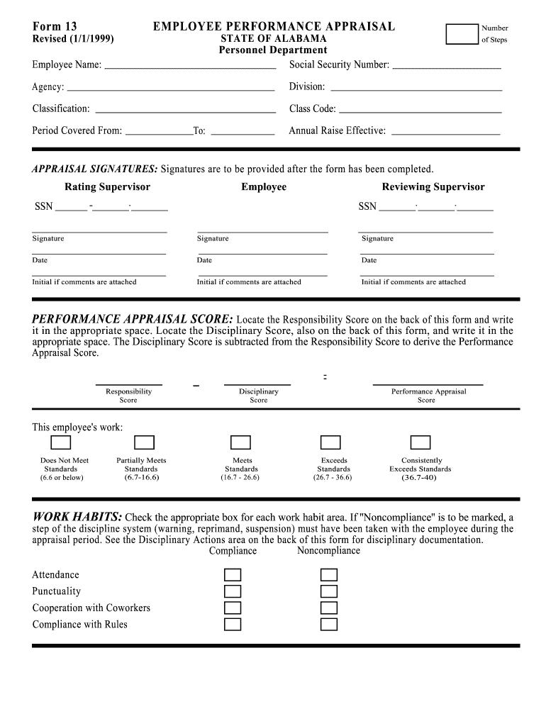 Performance Appraisal Form Filled Sample Pdf Fill Out 