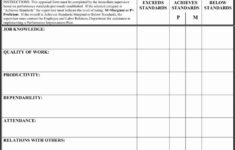 Performance Appraisal Form Template Beautiful 5 Blank