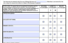 Performance Appraisal Form Templates Word Excel