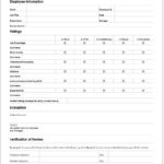Performance Appraisal Forms For MS Word Word Document