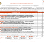 PERFORMANCE EVALUATION SYSTEM In Word And Pdf Formats