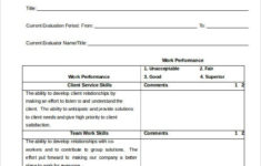 Performance Review Example 9 Free Word Excel PDF