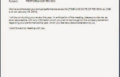 Performance Review Notification Letter