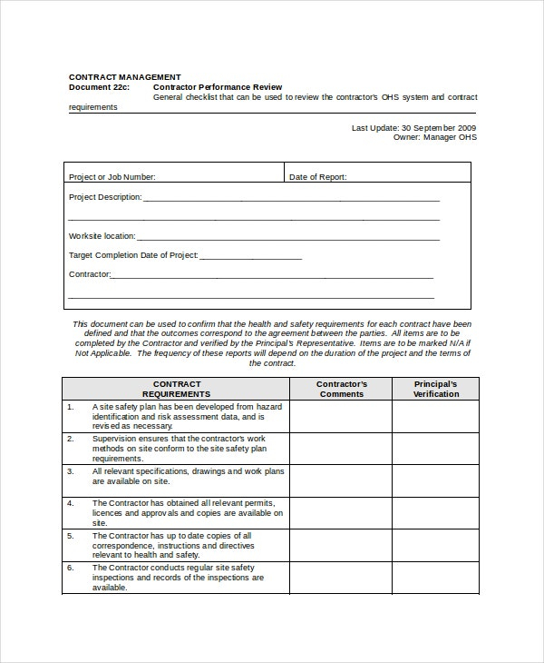 Performance Review Template 11 Free Word PDF Documents 