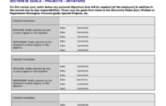 Performance Review Template In Word And Pdf Formats Page