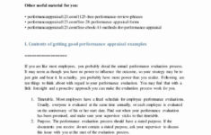 Poor Performance Review Samples Unique Good Performance
