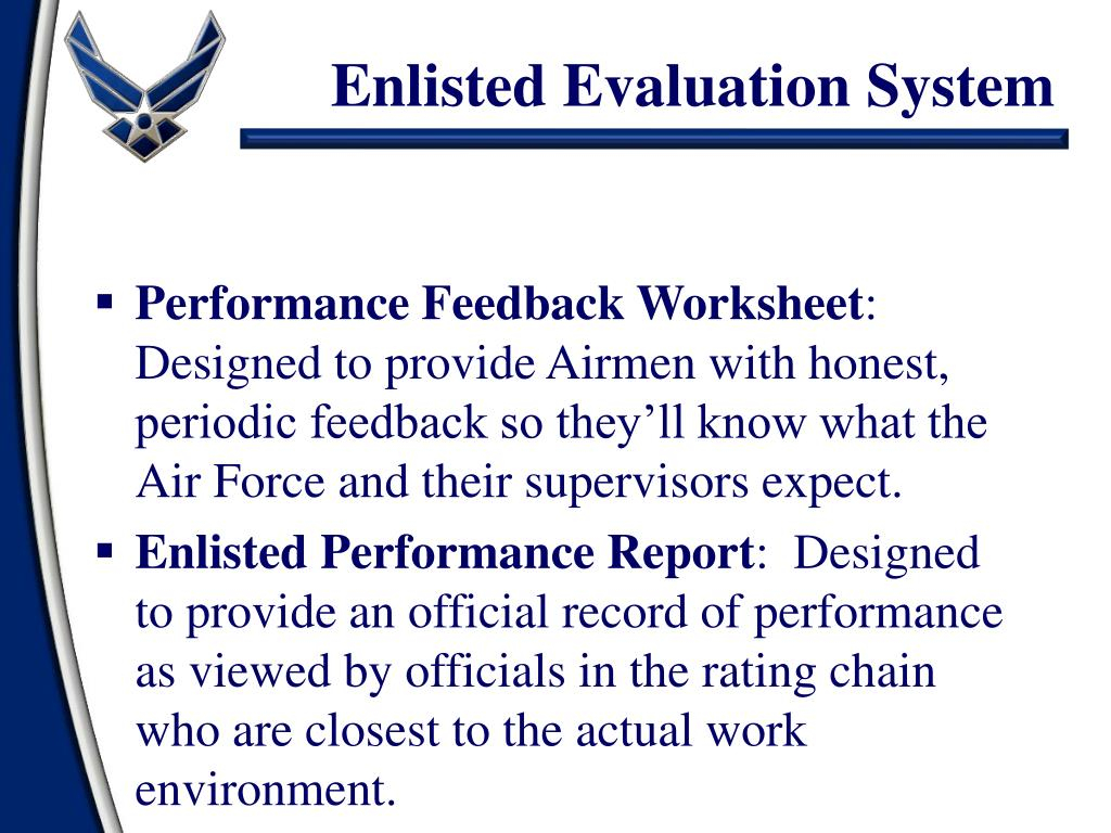 PPT Enlisted Evaluation System PowerPoint Presentation 