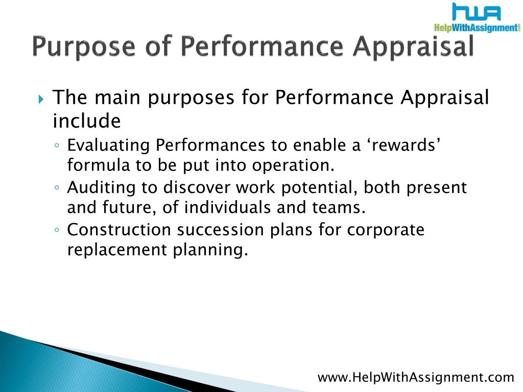 PPT Performance Appraisal In Human Resources From HWA 