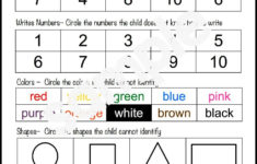 Preschool Assessment Forms Preschool Assessment Forms