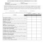 Probationary Employee Performance Evaluation Form Edit