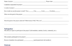 Project Evaluation Form 2 Free Templates In PDF Word