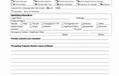 Psychiatric Evaluation Form Template Unique Initial