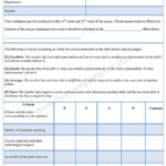Sample Evaluation Form Sample Forms