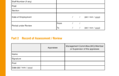 Sample Staff Performance Appraisal Form Download Printable
