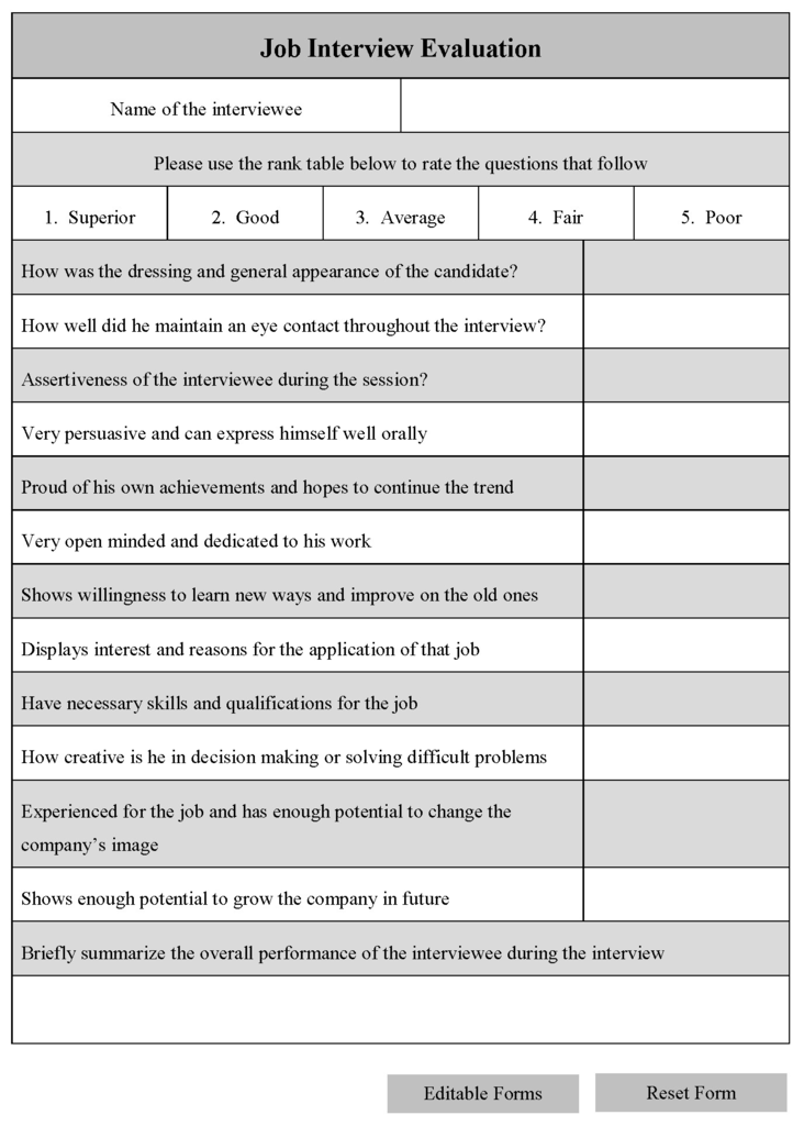 Self Evaluation For Receptionist Receptionist Self 