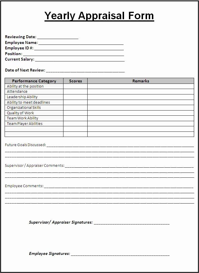 Simple Performance Review Template In 2020 Evaluation 
