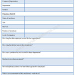 Staff Appraisal Form Format Staff Appraisal Template