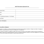 Staff Performance Appraisal Form In Word And Pdf Formats