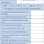 Supervisor Evaluation Form Editable Forms