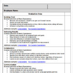 Template For Employee Self Evaluation Printable Schedule