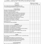 Training Evaluation Form In Word And Pdf Formats